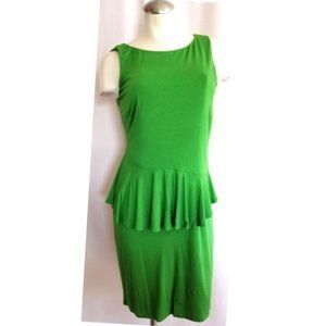 Laundry by Shelli Segal M Green Dress Peplum